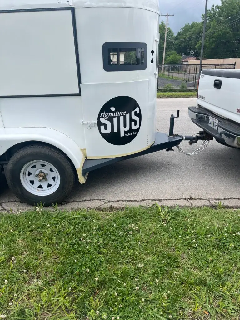 SIgnature Sips mobile bar horse trailer transformation