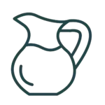 Water pitcher, 417 Mobile Bartending Service, Signature Sips cocktails and mocktails