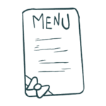 Custom menu, 417 Mobile Bartending Service, Signature Sips cocktails and mocktails