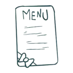 Custom menu, 417 Mobile Bartending Service, Signature Sips cocktails and mocktails